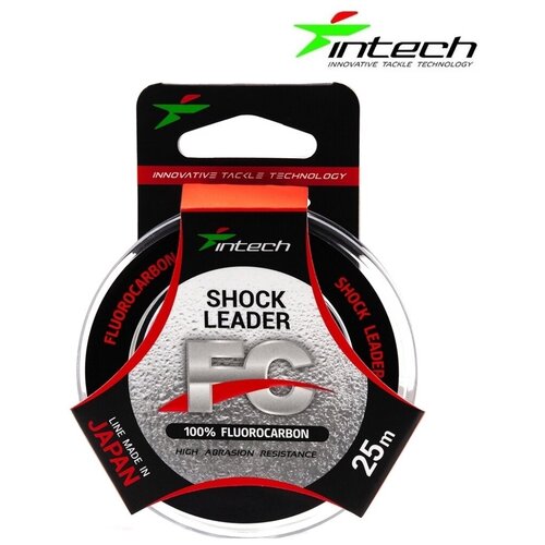 флюорокарбон intech fc shock leader 25м 0 234mm 3 5kg 7 7lb Флюорокарбон Intech FC Shock Leader 25м (0.298mm (5.3kg / 12lb))