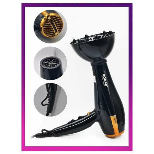 Профессиональный фен для волос PRO MAX Фен для волос Фен с диффузором Подарочный набор4500W 229900₽