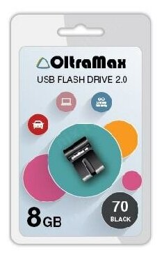Флешка Oltramax OM-8GB-70-черный 8 Гб Black