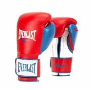 Перчатки тренировочные Powerlock PU красн/син. - Everlast - Красный - 12 oz