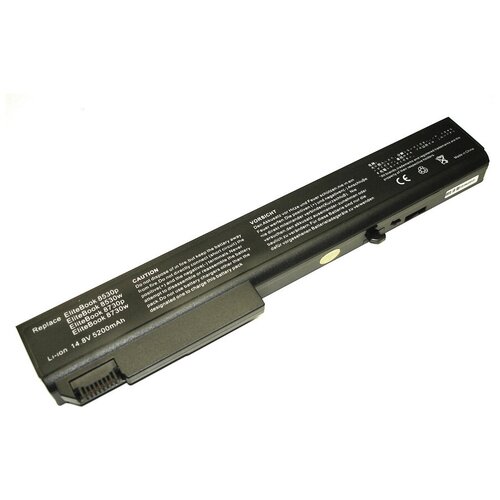 Аккумуляторная батарея для ноутбука HP Compaq 8530, Probook 6545 (HSTNN-OB60) 14.4V 52Wh OEM черная