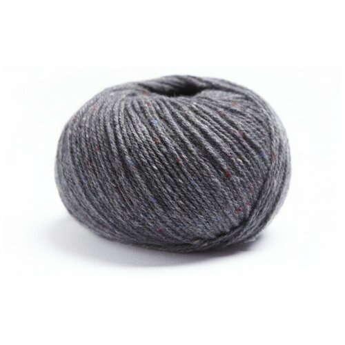 Пряжа Lamana Como Tweed цвет 28 твид, schiefergrau, темно-серый