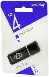 USB Flash Drive Smartbuy Glossy series USB 2.0 4GB Черный (SB4GBGS-K)