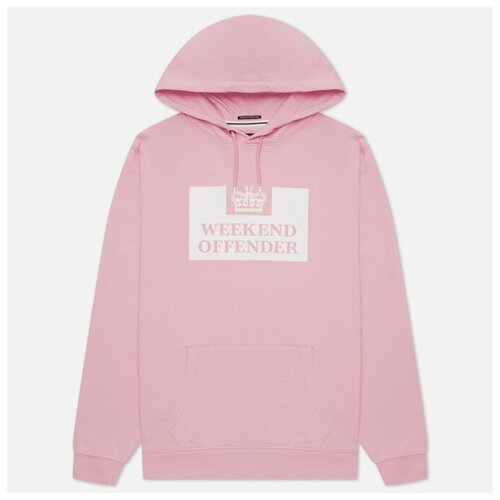 фото Мужская толстовка weekend offender hm service ss22 hoodie розовый , размер xxxl