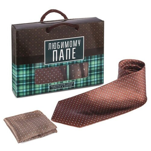 фото Подарочный набор: галстук и платок "любимому папе" сима-ленд