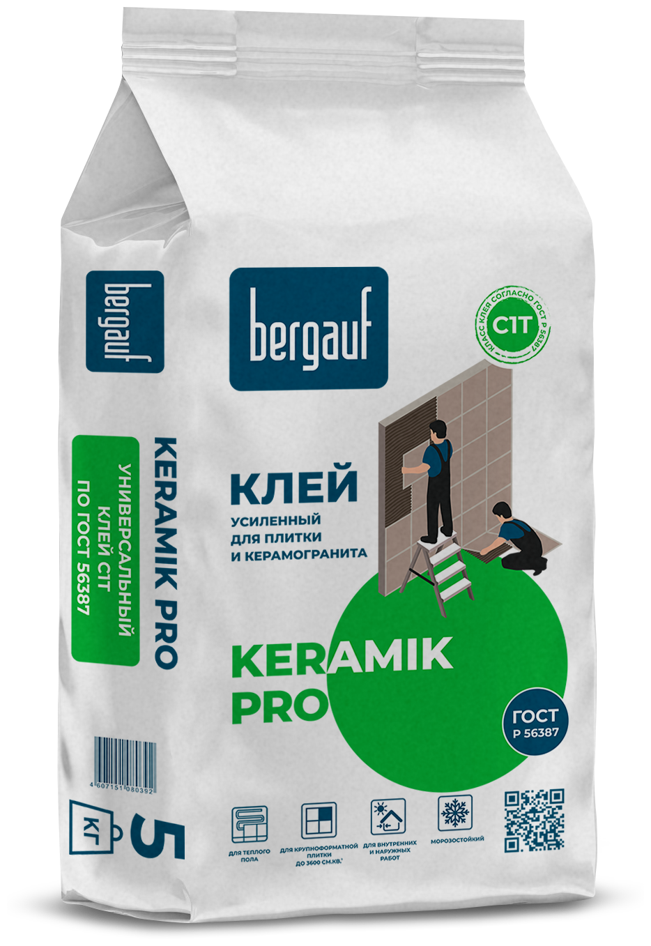 Клей для плитки и камня Bergauf Keramik Pro