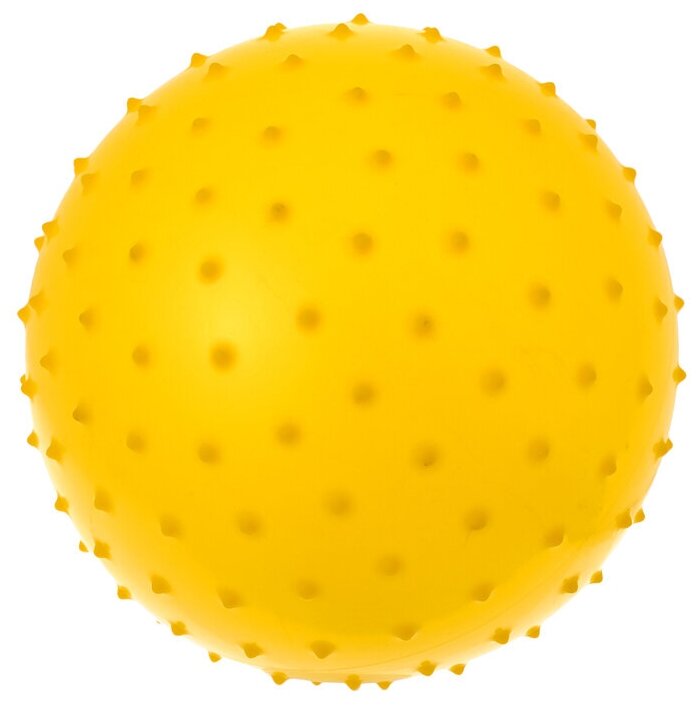 Мячик массажный, матовый пластизоль, диаметр 25 см, 50 г, в ассортименте, 1 шт.