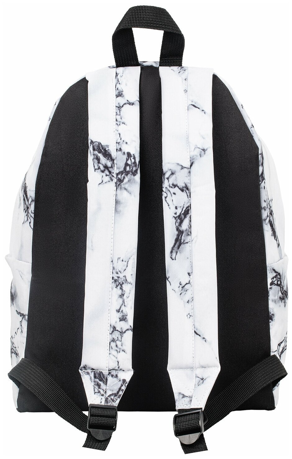 Рюкзак BRAUBERG сити-формат универсальный, White marble, бело-черный, 41х32х14 см, 229886