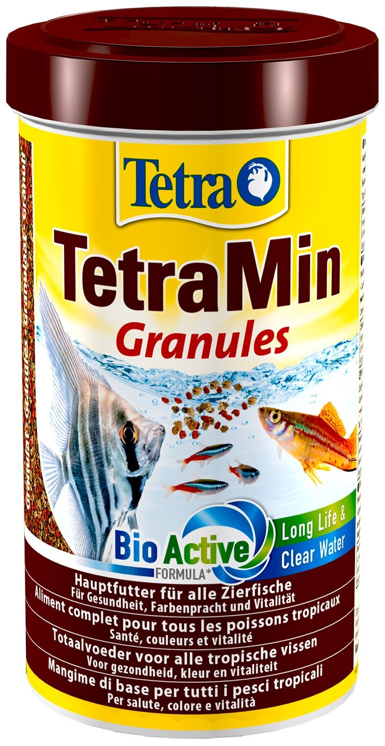 Tetra TetraMin Granules корм для всех видов рыб в гранулах, 500 мл - фотография № 4