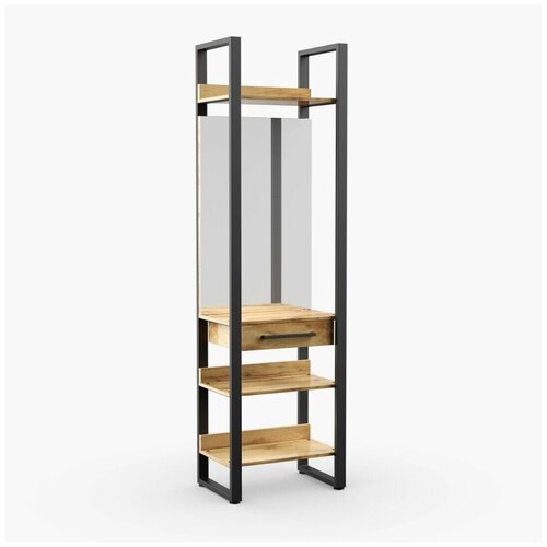 Прихожая лофт Монтана | модуль с зеркалом 60