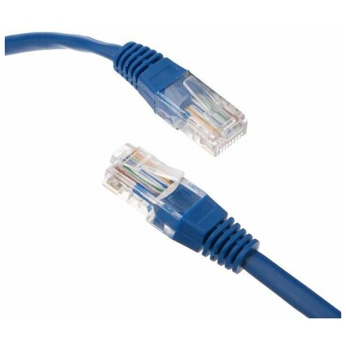 Патч-корд Gembird PP12e-20M/B, UTP 5е кат, RJ-45(m)-RJ-45(m), 20 м, синий, 1 шт.