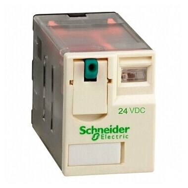 Реле Schneider Electric Zelio Relay RXM4AB1BD с 4 перекидными контактами 4CO с напряжением 24В DC - фотография № 2