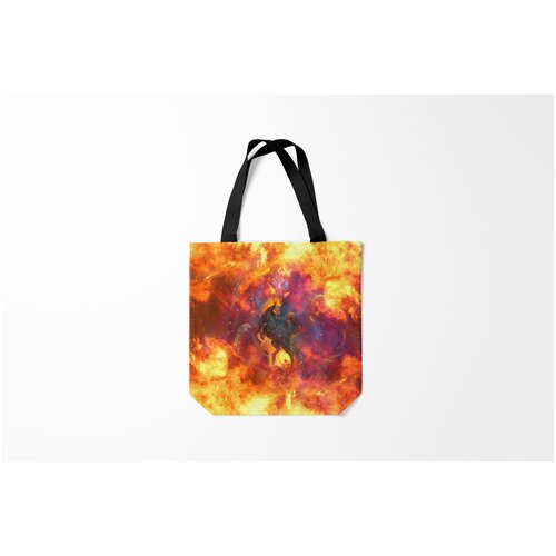 фото Сумка-шоппер / 40х40 см / звери / разные nightmare найтмар z burnettie