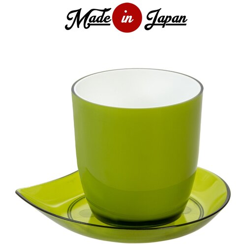 Горшок для цветов / Вазон на поддоне круглый 0,2 л, Д6,8*7,2 см Yamato