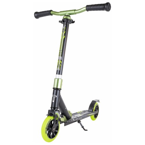 Самокат Tech Team 145 Jogger 2022, Цвет черный-зеленый самокат tech team jogger 145 blackgreen