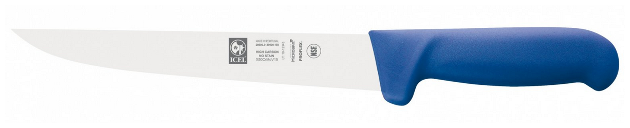 Нож ICEL обвалочный широкое лезвие 15 см, ручка с антибактериальной защитой Microban