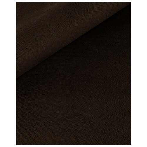 фото Ткань мебельная велюр, модель фейра, цвет: темно-коричневый, отрез - 1 м (78) (ткань для шитья, для мебели) крокус