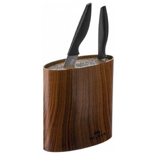 Подставка для ножей, WALMER, Wood, овальная, 16x7x16см