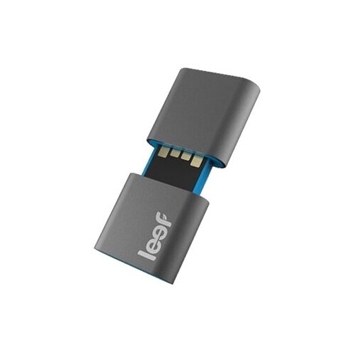 USB 2.0 Flash Drive 16GB Leef FUSE, магнитный, черно/синий (LFFUS-016GBR)