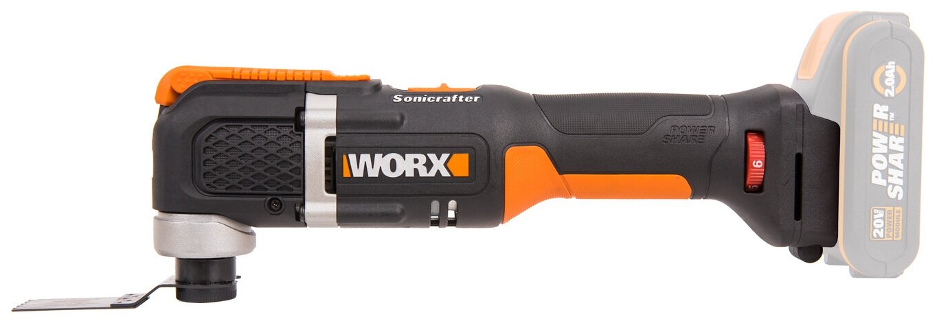 Реноватор аккумуляторный WORX WX696.9, 20В, без АКБ и ЗУ