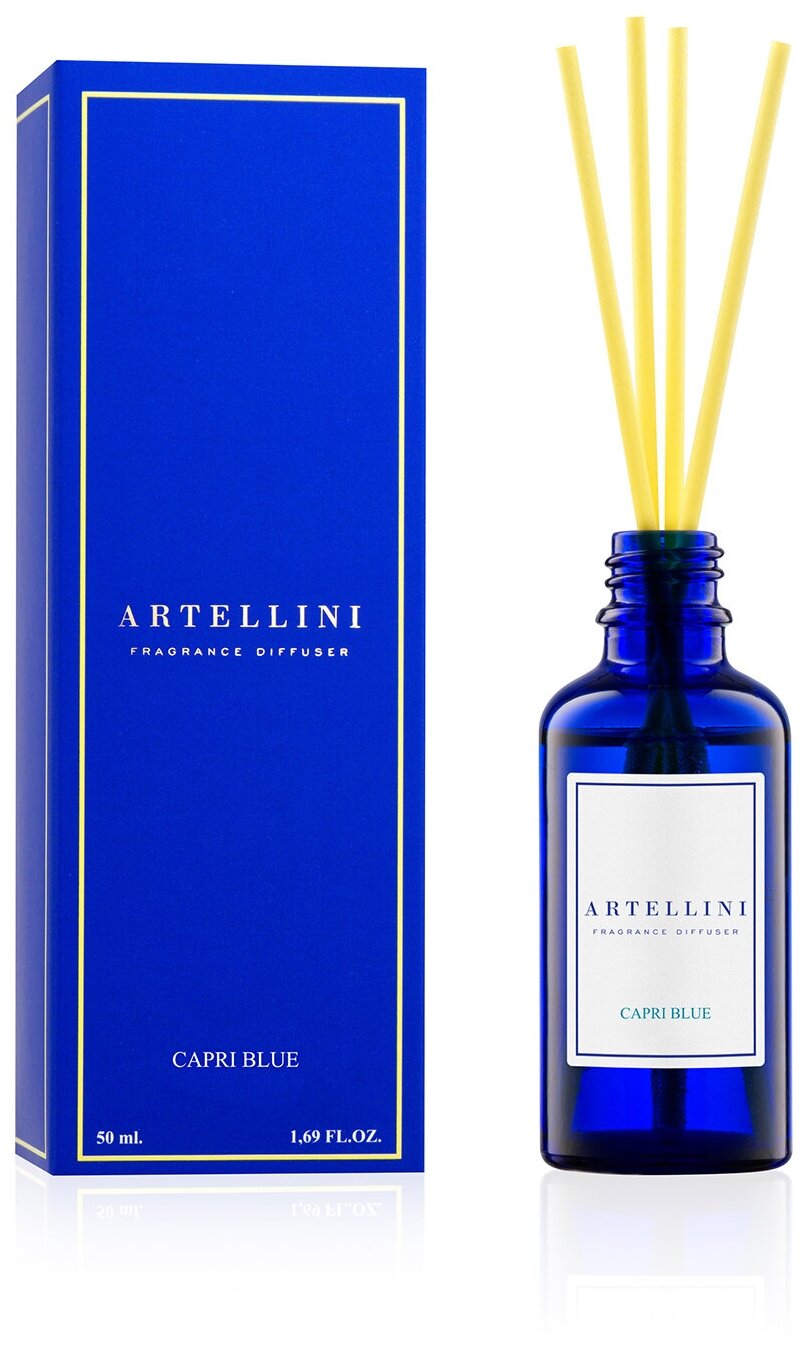 Ароматический диффузор с палочками ARTELLINI "CAPRI BLUE"