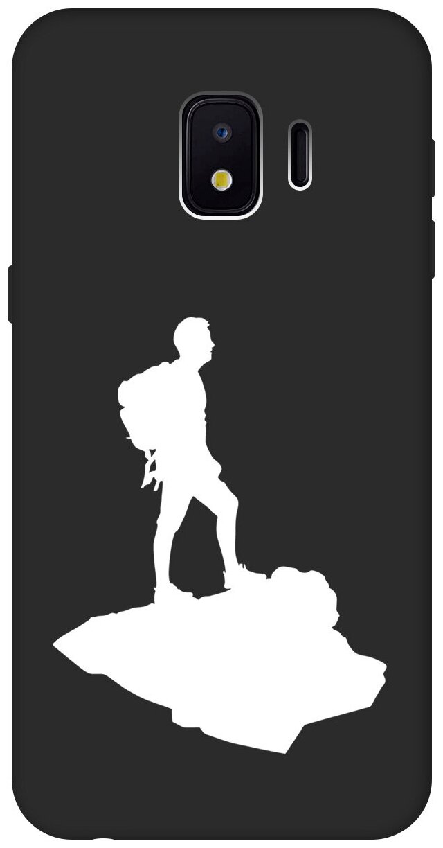 Матовый чехол Trekking W для Samsung Galaxy J2 Core / Самсунг Джей 2 Кор с 3D эффектом черный