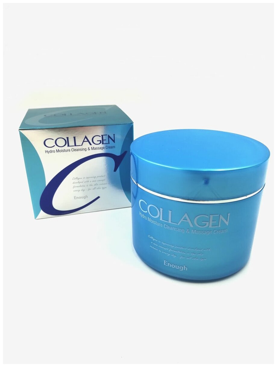 Увлажняющий массажный крем для лица и тела 3 в 1 Enough (Инаф) Collagen 3 in 1 Cleansing & Massage Cream, 300 мл