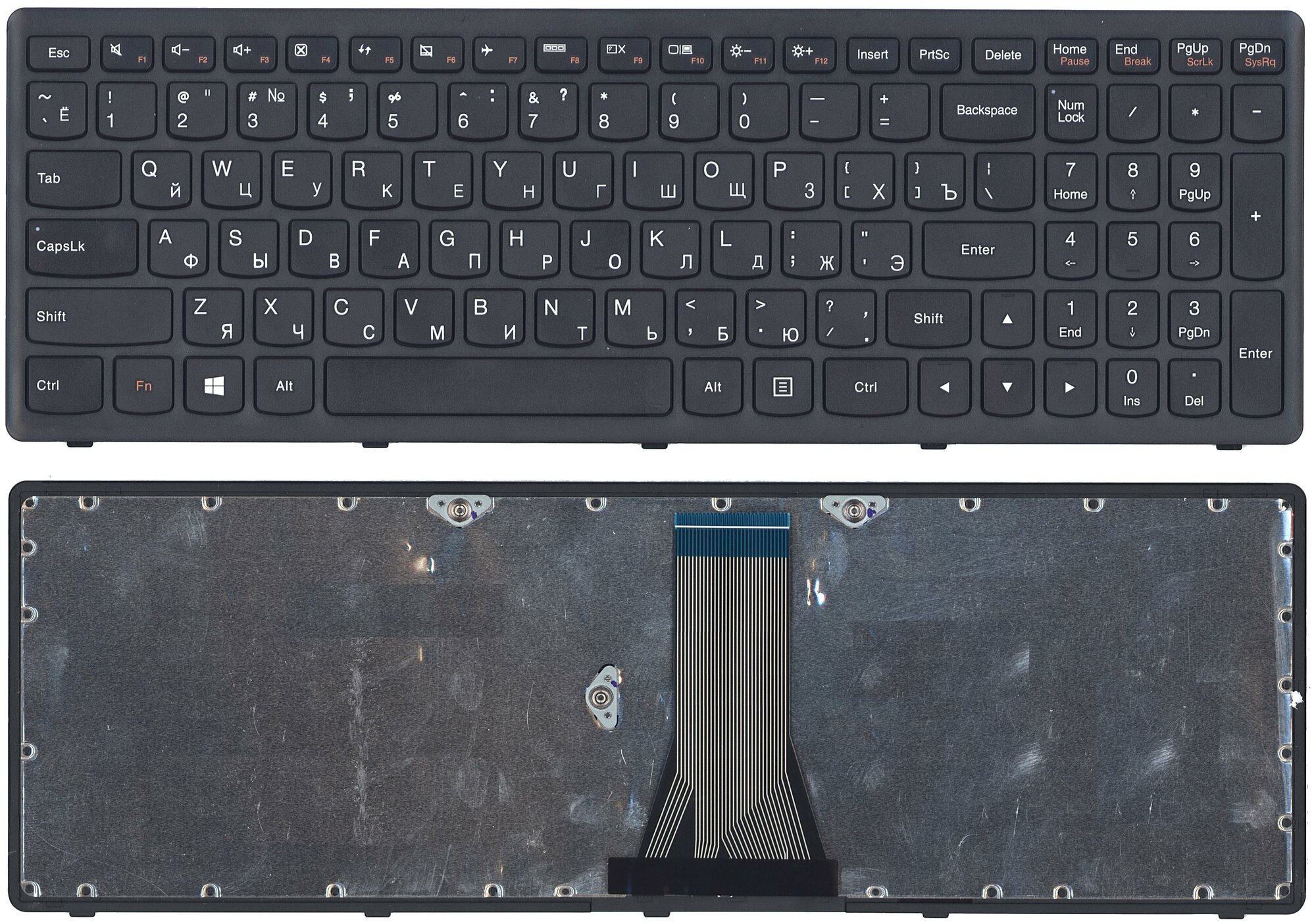 Клавиатура для ноутбука Lenovo G505s Z510 S510 черная