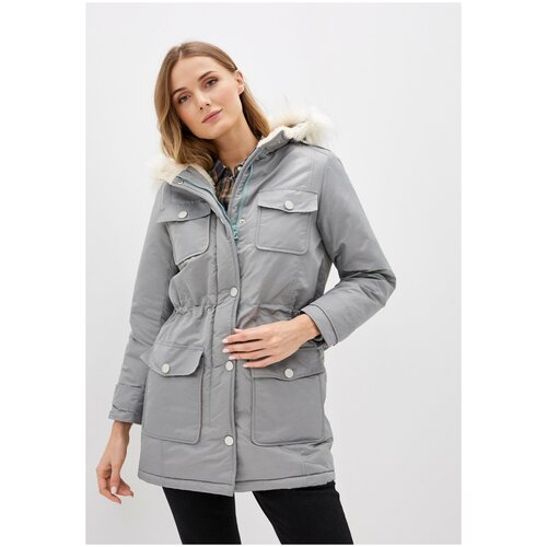 Парка женская на овчине DASTI Mont Blanc Charcoal Boyfriend NWR L