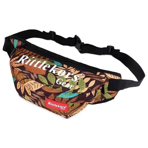 фото Сумка поясная rittlekors gear, фактура гладкая, коричневый, мультиколор