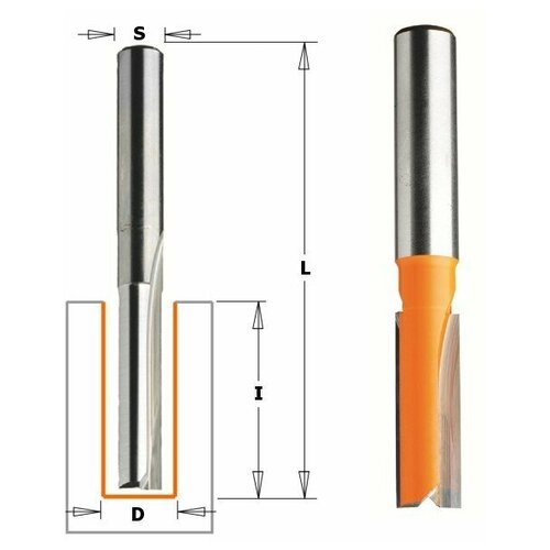 Фреза концевая CMT пазовая D=16,0 I=31,7 S=12,0 L=70,0