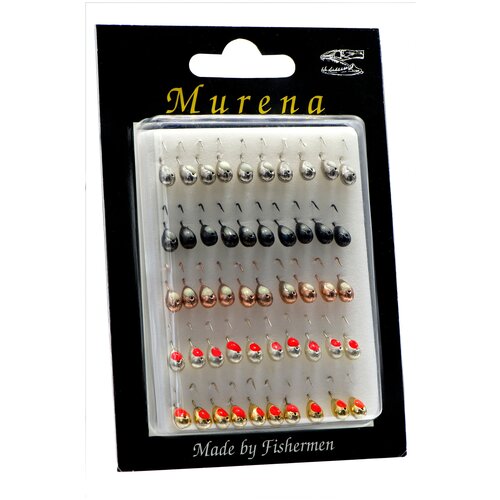 Мормышка Condor особая капля с отв диам 61 с глазком набор уп50шт 1585₽