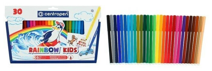 Фломастеры Centropen Colour World 30 цветов - фото №5