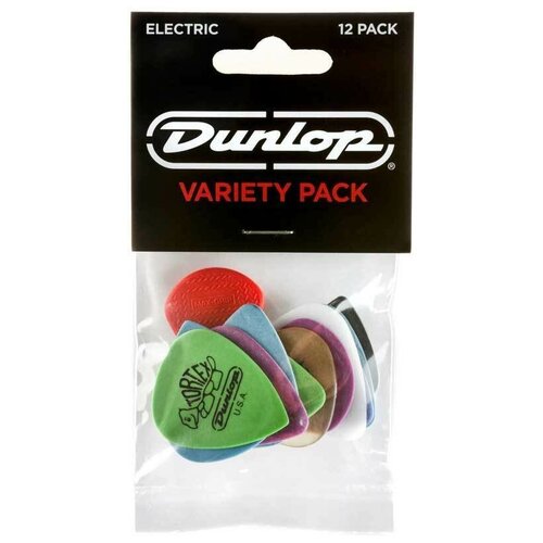 Набор медиаторов для электрогитары, 12 шт, Dunlop Variety Electric PVP113 12Pack