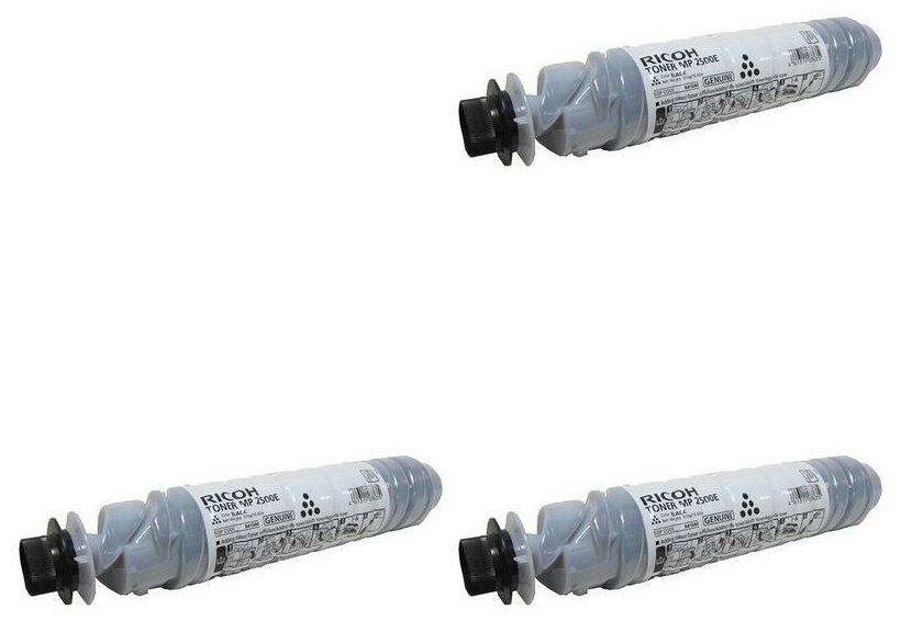 Ricoh Картриджи комплектом Ricoh MP 2500 3 Pack 842343-3PK MP 2500 черный 3 упаковки [выгода 3%] 31.5K