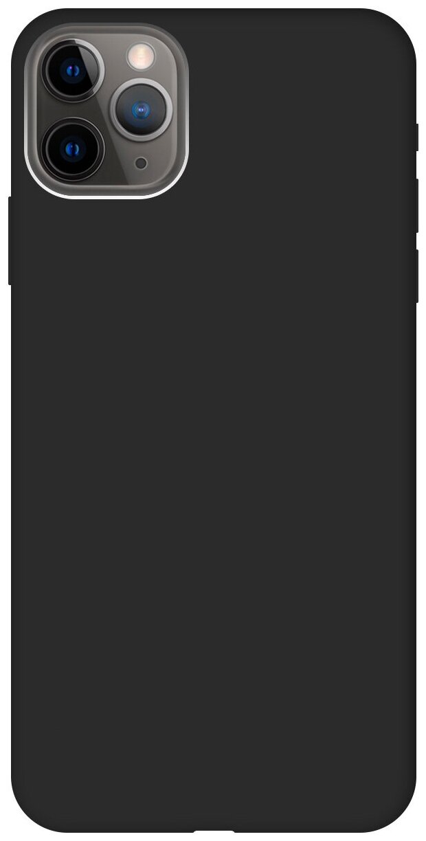 Силиконовый чехол на Apple iPhone 11 Pro Max / Эпл Айфон 11 Про Макс Soft Touch черный