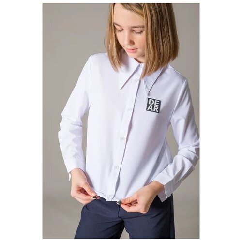 Школьная блуза Deloras, размер 134, белый