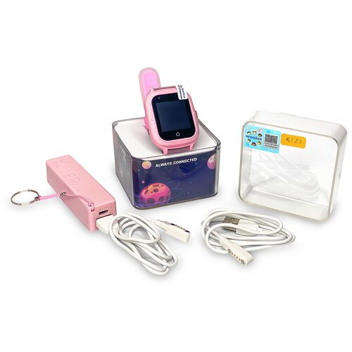 Wonlex Часы Smart Baby Watch Wonlex KT23 в комплекте с переносным аккумулятором POWER BANK и вторым зарядным шнуром Розовый 699000₽