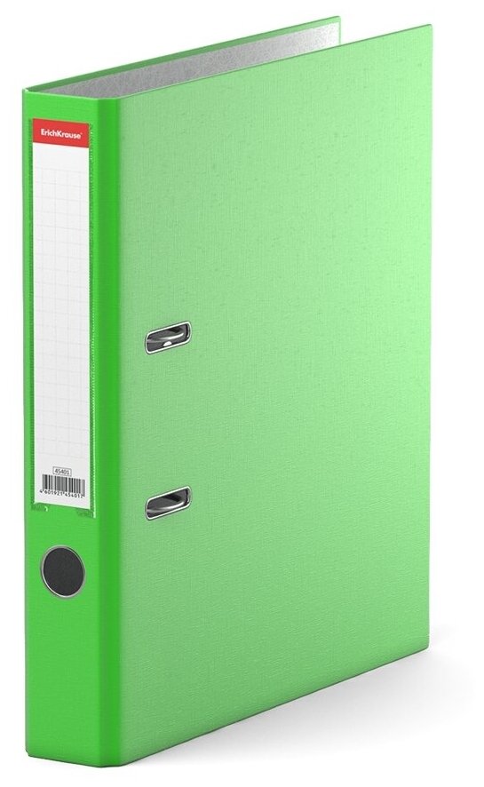 Папка–регистратор с арочным механизмом разборная ErichKrause®, Neon, А4, 50 мм, зеленый 45401