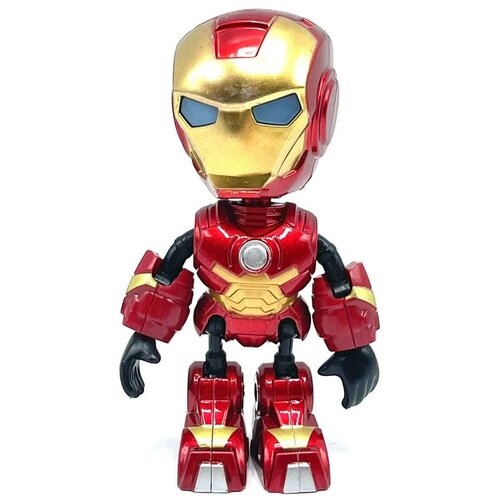 Фигурка супергероя Железный человек, металлическая, светящаяся, со звуком высота 10 см