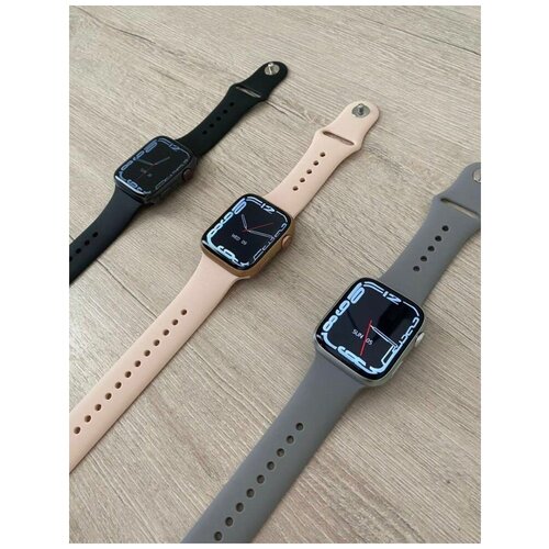 Умные часы Smart Watch 7 Series DT NO1 7 розовое-золотоЧасы для школы и офиса Многофункциональные часы с пульсометром Часы с счетчиком калорий 152900₽