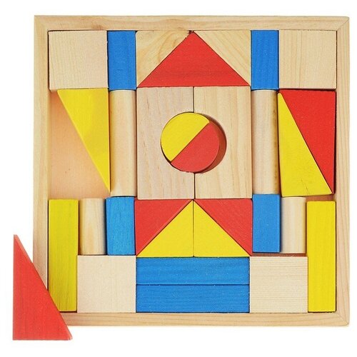 Деревянный конструктор Oubaoloon рамка, 30 деталей (D0887)