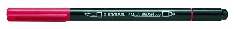 Фломастер цветной акварельный Lyra Aqua Brush Duo, двусторонний Помпейский красный