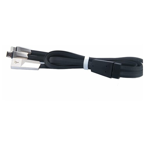 Кабель USB 2в1 MicroUSB-Lightning 8Pin HOCO X4 Zinc черный сзу usb 2 1a usb порт hoco c106a кабель lightning 8pin белый