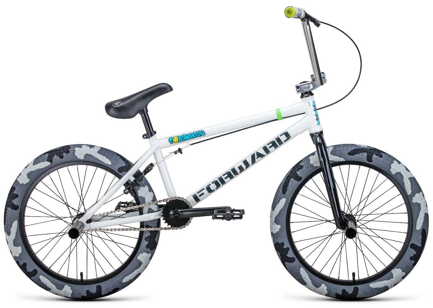 Велосипед 20" Forward Zigzag BMX 20-21 г рама 2075" белый RBKW1XN01003