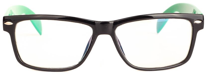 Компьютерные очки A3838 Черные-Зеленые / Имиджевые очки