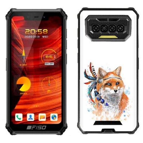 Чехол задняя-панель-накладка-бампер MyPads инду лиса для Oukitel F150 Bison 2021 противоударный чехол mypads детская лиса для oukitel f150 r2022 задняя панель накладка бампер