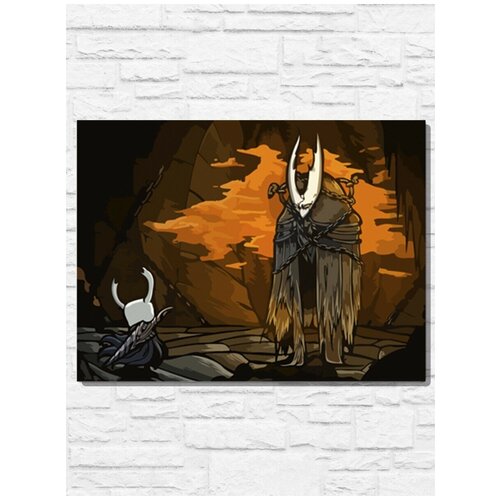 Картина по номерам на холсте Игра Hollow knight (PS 5, PS 4, PS 3, Xbox 360, Xbox ONE, PC, ios) - 9443 Г 30x40 картина по номерам на холсте игра hollow knight ps 5 ps 4 ps 3 xbox 360 xbox one pc ios 9446 г 30x40