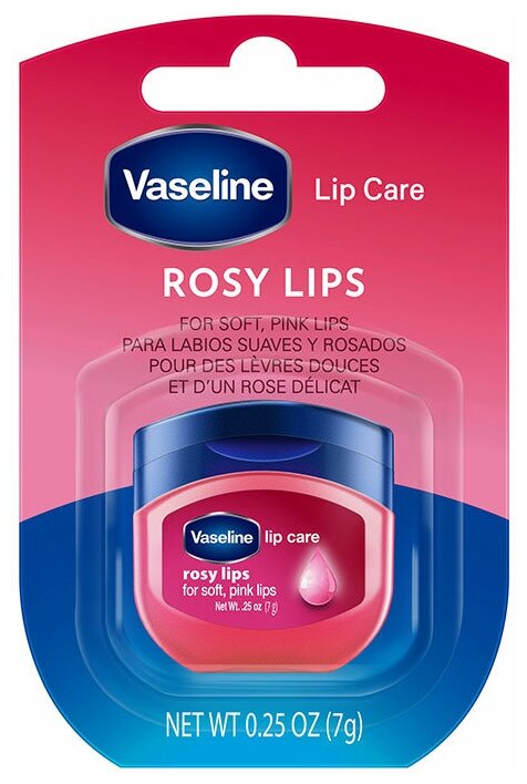 Бальзам для губ VASELINE LIP CARE Роза (в баночке) 7 г