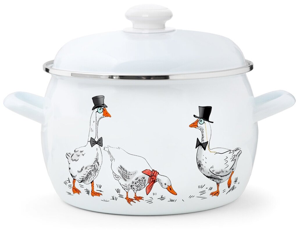 фото Кастрюля эстет ЭТ-72795 Гуси 5.0 л